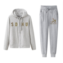 Customized Logo Casual Women Hoodies And Trousers With Soft Handfeel